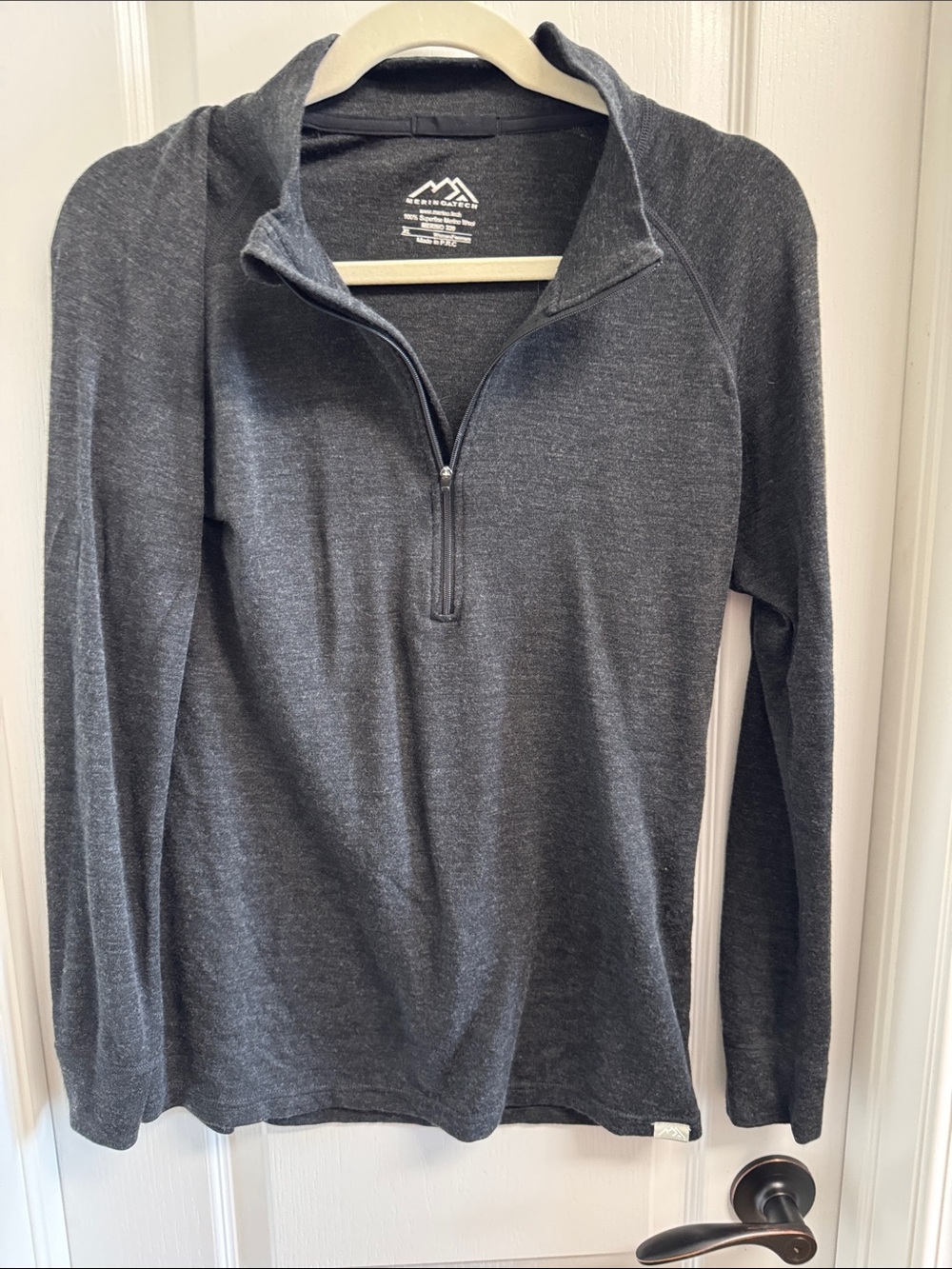 Women’s half zip merino tech 100% merino wool